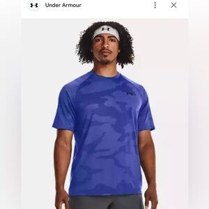 Under Armour Blue Camo Short Sleeve​​​​​​​​​​​​​​​​​​